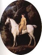 George Stubbs Self-Portrait on a White Hunter USA oil painting artist